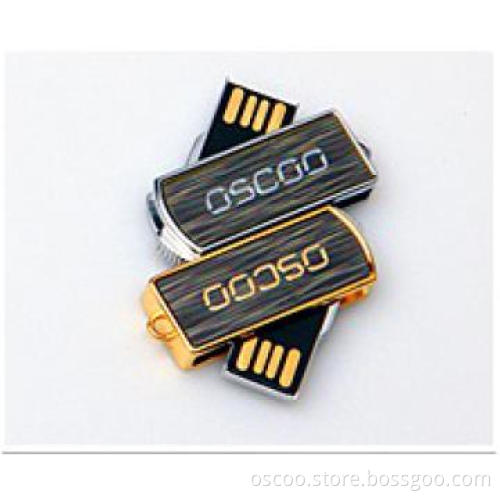 New arrival golden swivel metal usb flash drive OSCOO Factory